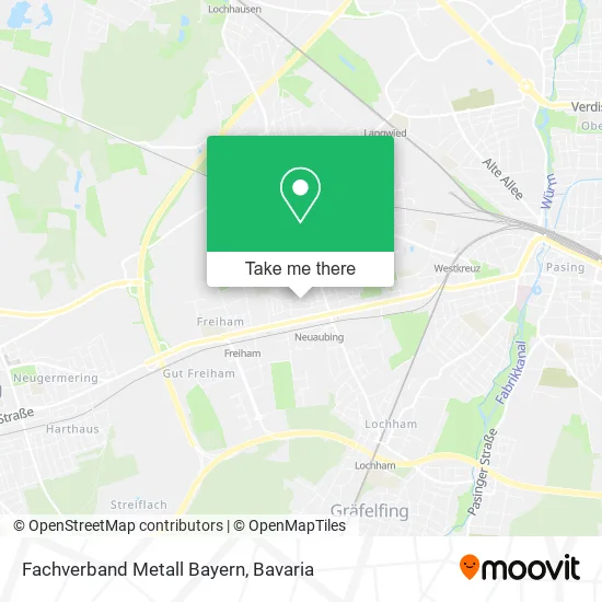 Карта Fachverband Metall Bayern