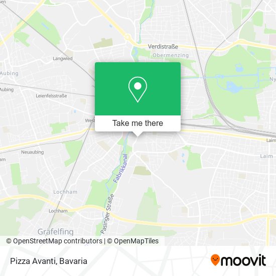 Pizza Avanti map