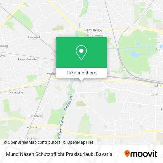 Карта Mund Nasen Schutzpflicht Praxisurlaub