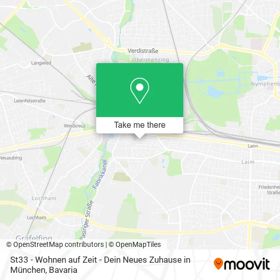 Карта St33 - Wohnen auf Zeit - Dein Neues Zuhause in München