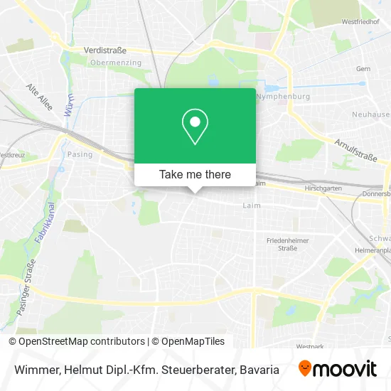 Wimmer, Helmut Dipl.-Kfm. Steuerberater map