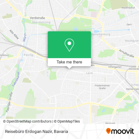 Карта Reisebüro Erdogan Nazir
