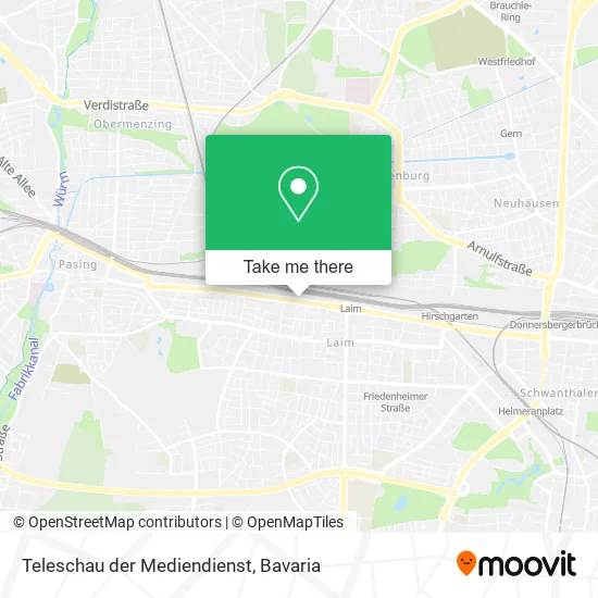 Карта Teleschau der Mediendienst