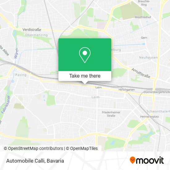 Карта Automobile Calli