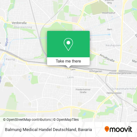 Карта Balmung Medical Handel Deutschland