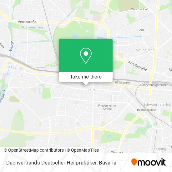 Карта Dachverbands Deutscher Heilpraktiker