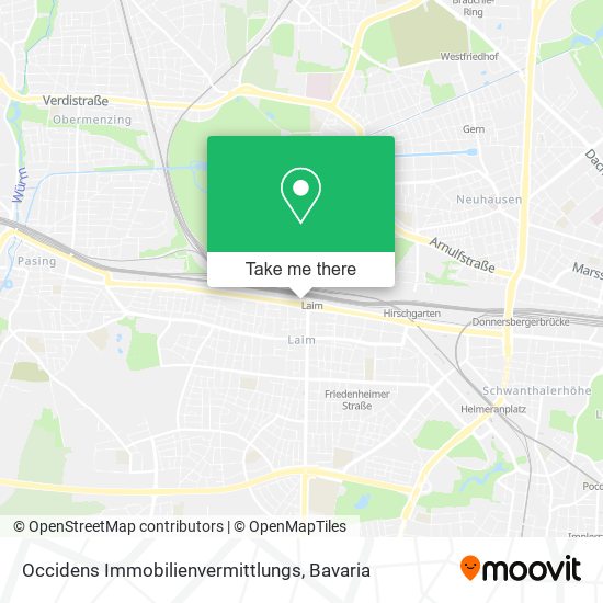 Occidens Immobilienvermittlungs map
