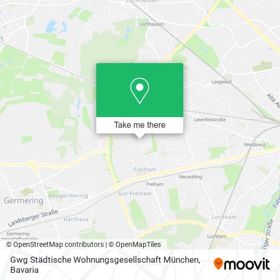 Gwg Städtische Wohnungsgesellschaft München map