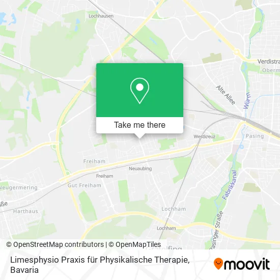 Карта Limesphysio Praxis für Physikalische Therapie