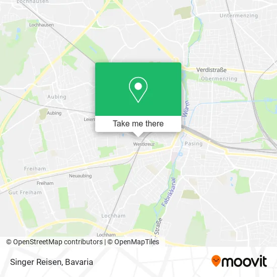 Карта Singer Reisen