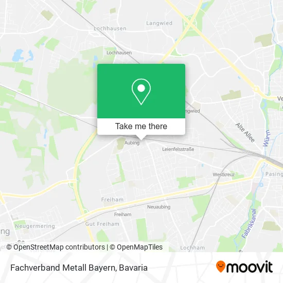 Карта Fachverband Metall Bayern