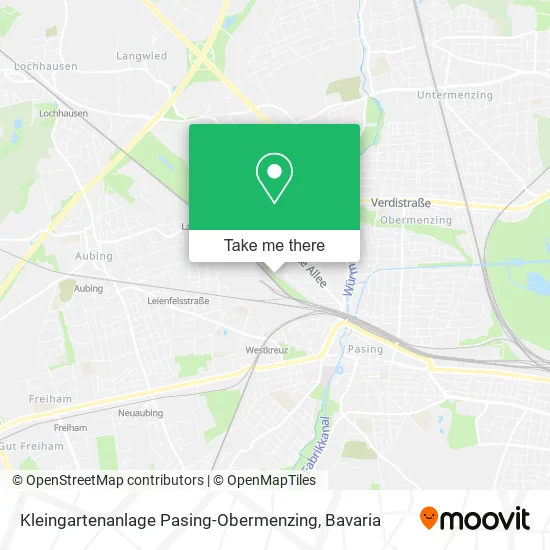 Карта Kleingartenanlage Pasing-Obermenzing
