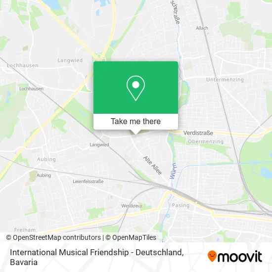 Карта International Musical Friendship - Deutschland