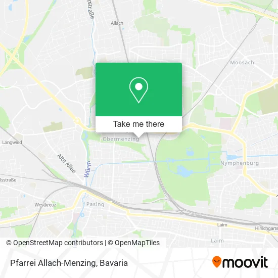 Карта Pfarrei Allach-Menzing