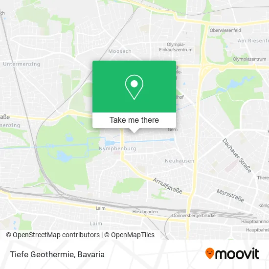 Карта Tiefe Geothermie