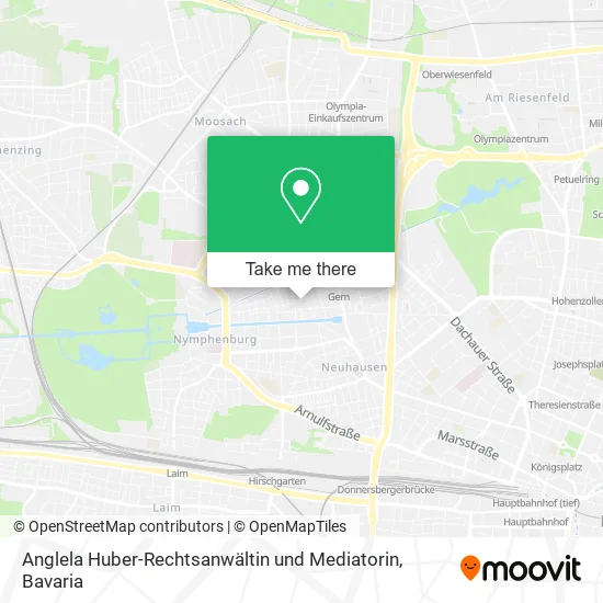 Карта Anglela Huber-Rechtsanwältin und Mediatorin