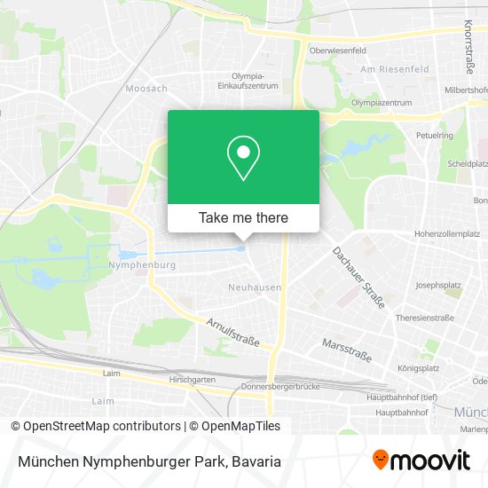 München Nymphenburger Park map