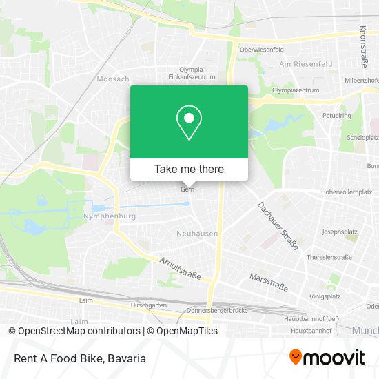 Rent A Food Bike map