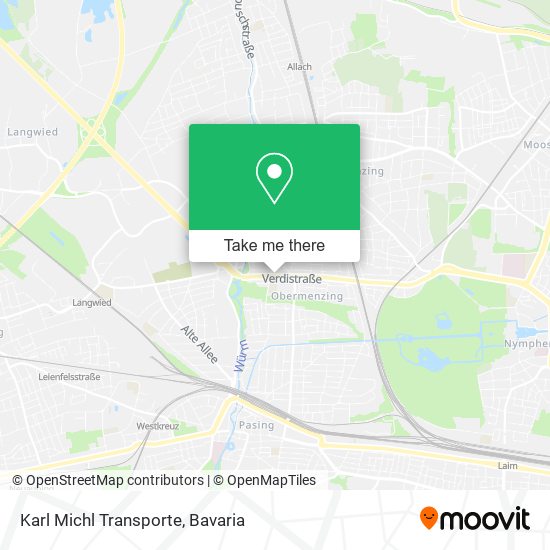 Karl Michl Transporte map