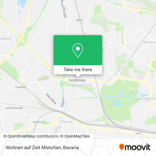 Карта Wohnen auf Zeit München