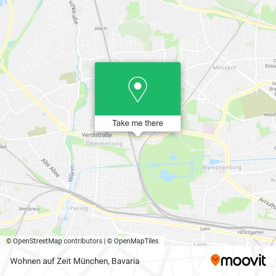 Карта Wohnen auf Zeit München
