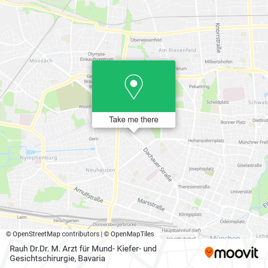 Rauh Dr.Dr. M. Arzt für Mund- Kiefer- und Gesichtschirurgie map