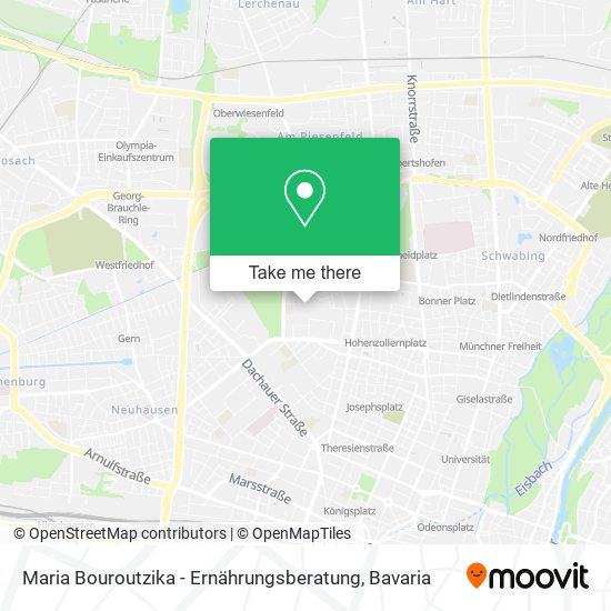 Maria Bouroutzika - Ernährungsberatung map