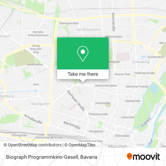 Карта Biograph Programmkino-Gesell