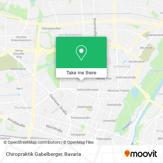 Карта Chiropraktik Gabelberger