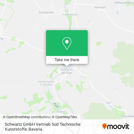 Schwartz GmbH Vertrieb Süd Technische Kunststoffe map