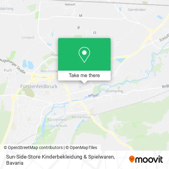 Карта Sun-Side-Store Kinderbekleidung & Spielwaren