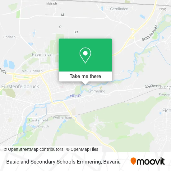 Карта Basic and Secondary Schools Emmering