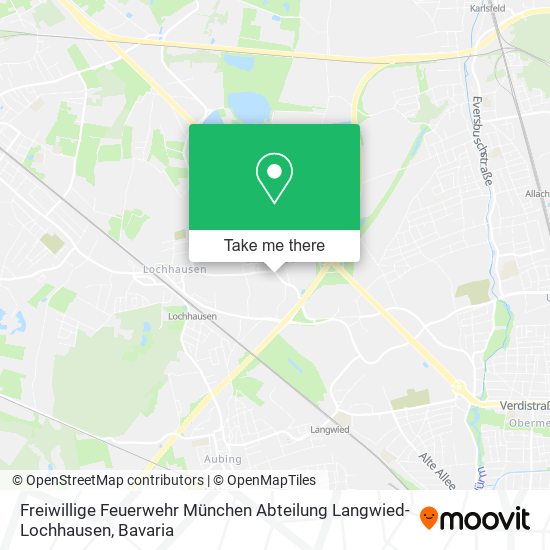 Карта Freiwillige Feuerwehr München Abteilung Langwied-Lochhausen