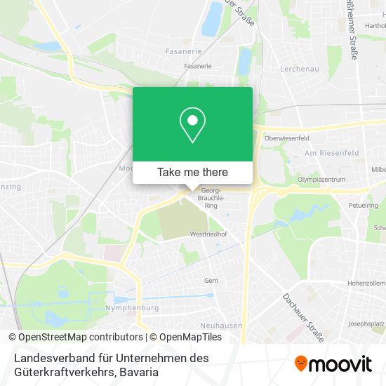 Landesverband für Unternehmen des Güterkraftverkehrs map