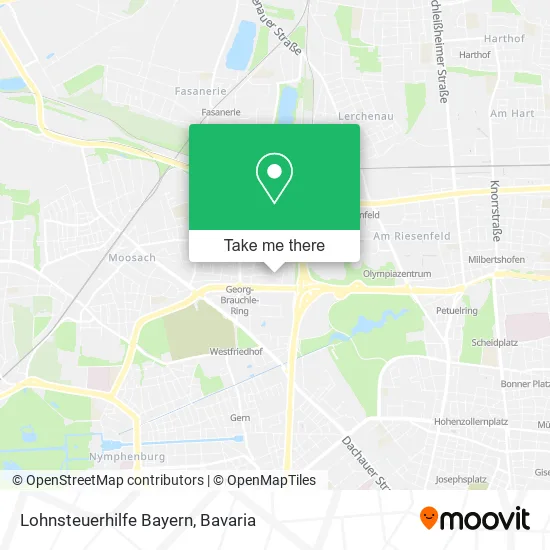 Карта Lohnsteuerhilfe Bayern