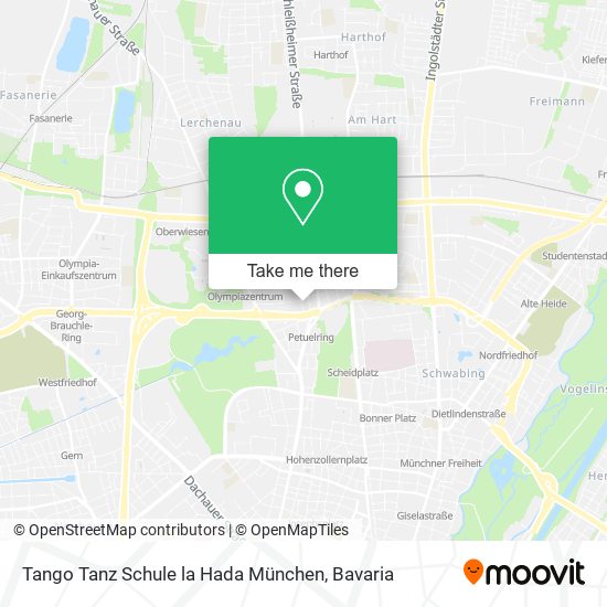 Карта Tango Tanz Schule la Hada München