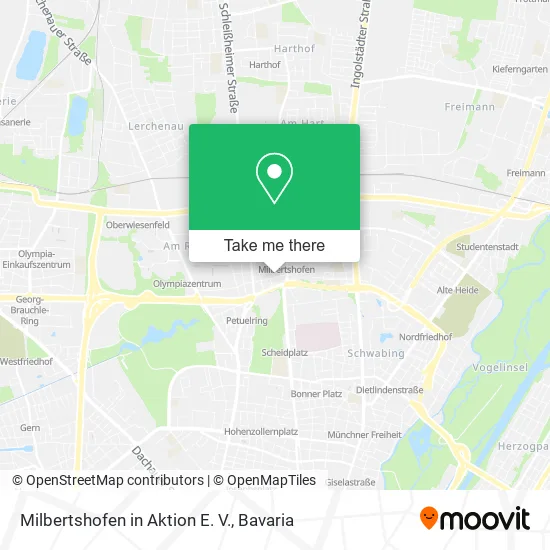 Карта Milbertshofen in Aktion E. V.