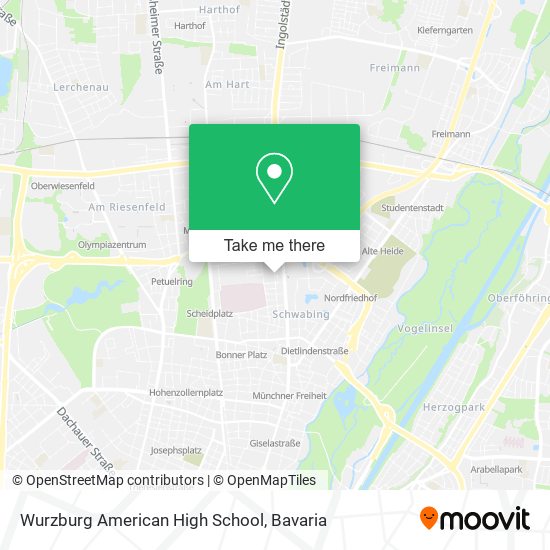 Wurzburg American High School map