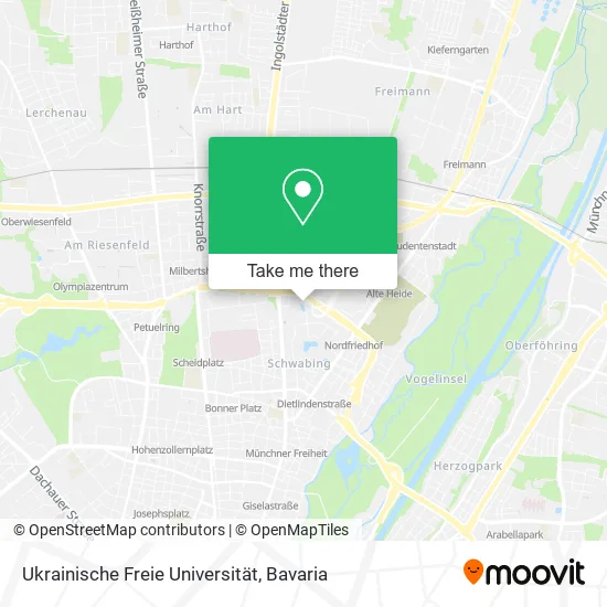 Карта Ukrainische Freie Universität