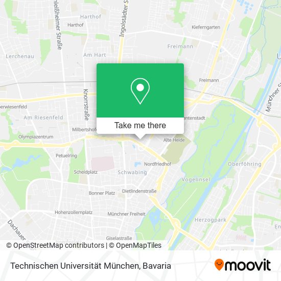 Карта Technischen Universität München