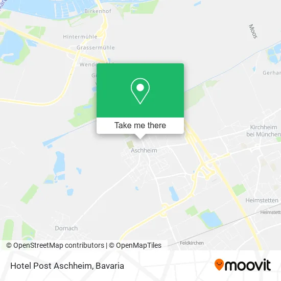 Hotel Post Aschheim map