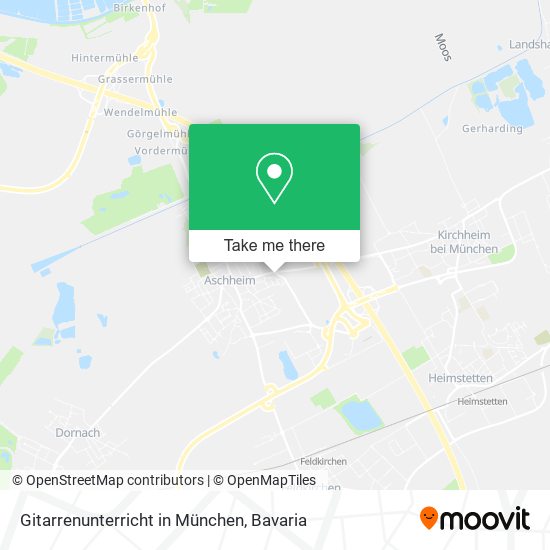 Gitarrenunterricht in München map