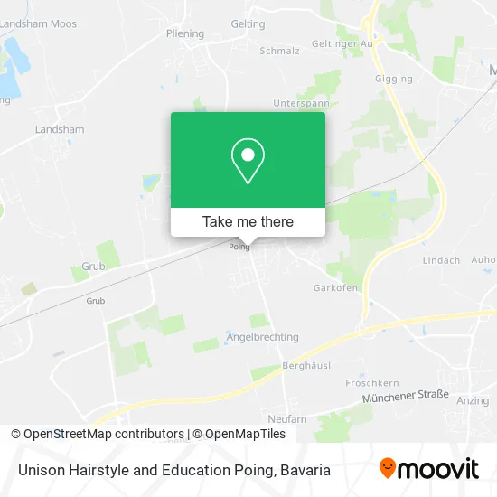 Карта Unison Hairstyle and Education Poing