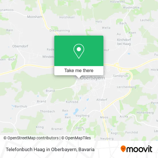 Карта Telefonbuch Haag in Oberbayern