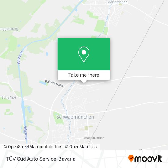 TÜV Süd Auto Service map