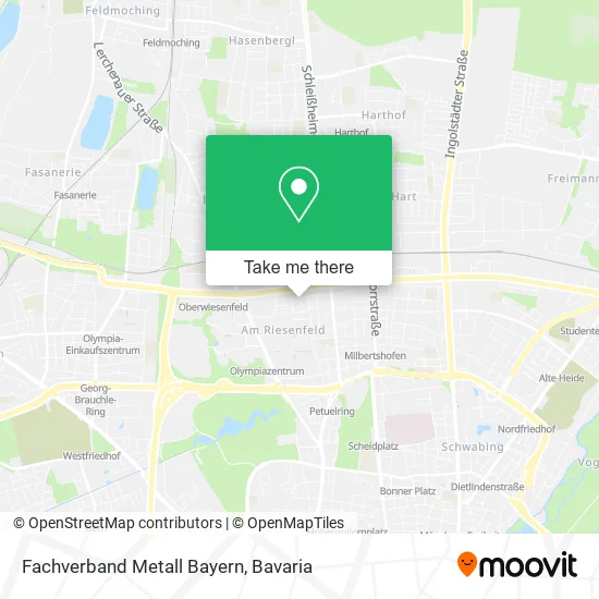 Карта Fachverband Metall Bayern