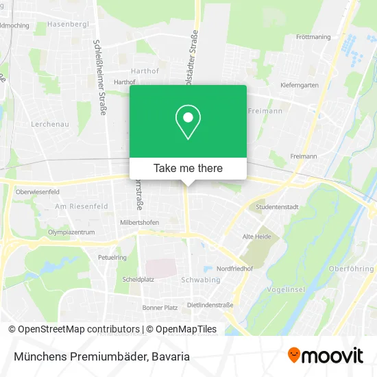 Карта Münchens Premiumbäder