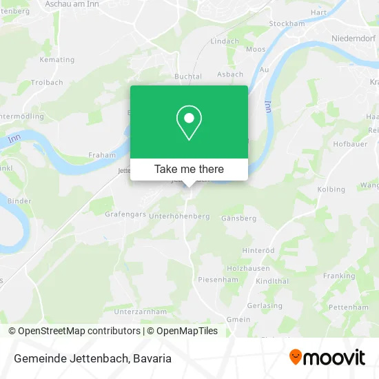 Карта Gemeinde Jettenbach