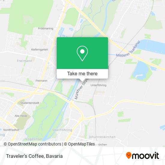 Traveler's Coffee map