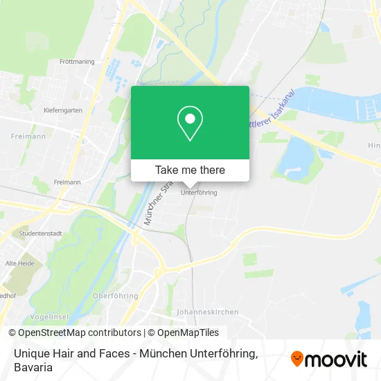 Карта Unique Hair and Faces - München Unterföhring